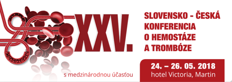 XXV. slovensko-česká konferencia o hemostáze a trombóze